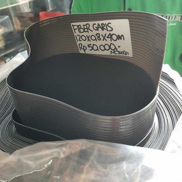 plastik fiber pagar 120cm / plastik penutup pagar 120cm - BRONZE