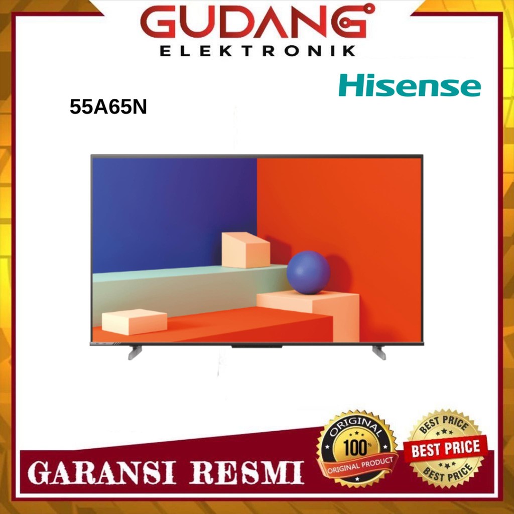 LED TV 55 INCH HISENSE 55A65N GOOGLE TV 4K UHD HISENSE 55A65N