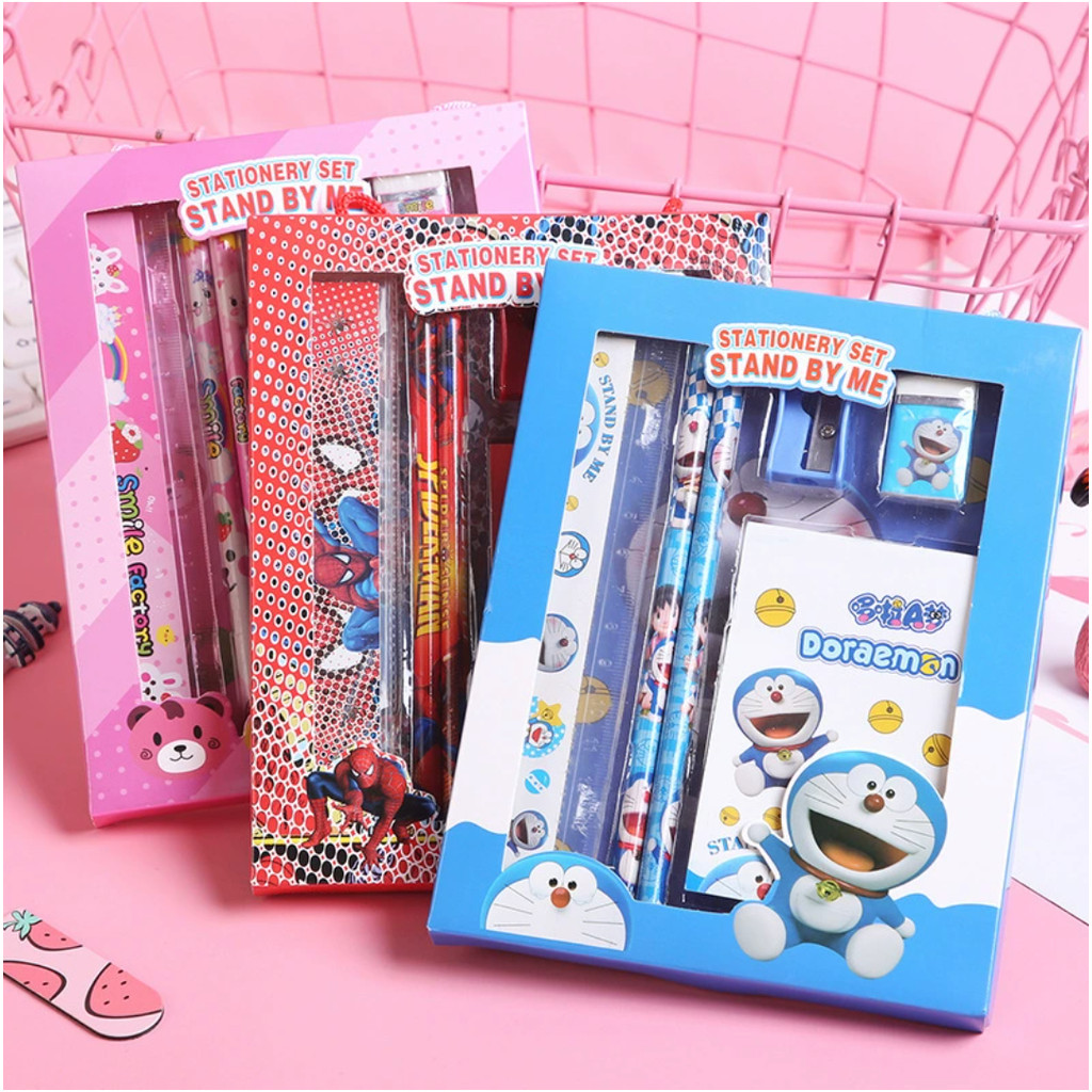 

Alat Tulis Anak Tk / Pensil Anak Set / Alat Tulis Karakter Anak Perempuan Laki-Laki Pensil Set 6in1