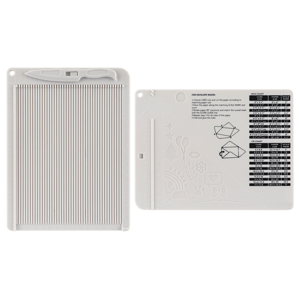 

6.4"*8.5" Multi-Purpose Mini Score Board 3-Way Corner Punch Envelope Maker for Origami Envelope Card Folder Making Tool 2024