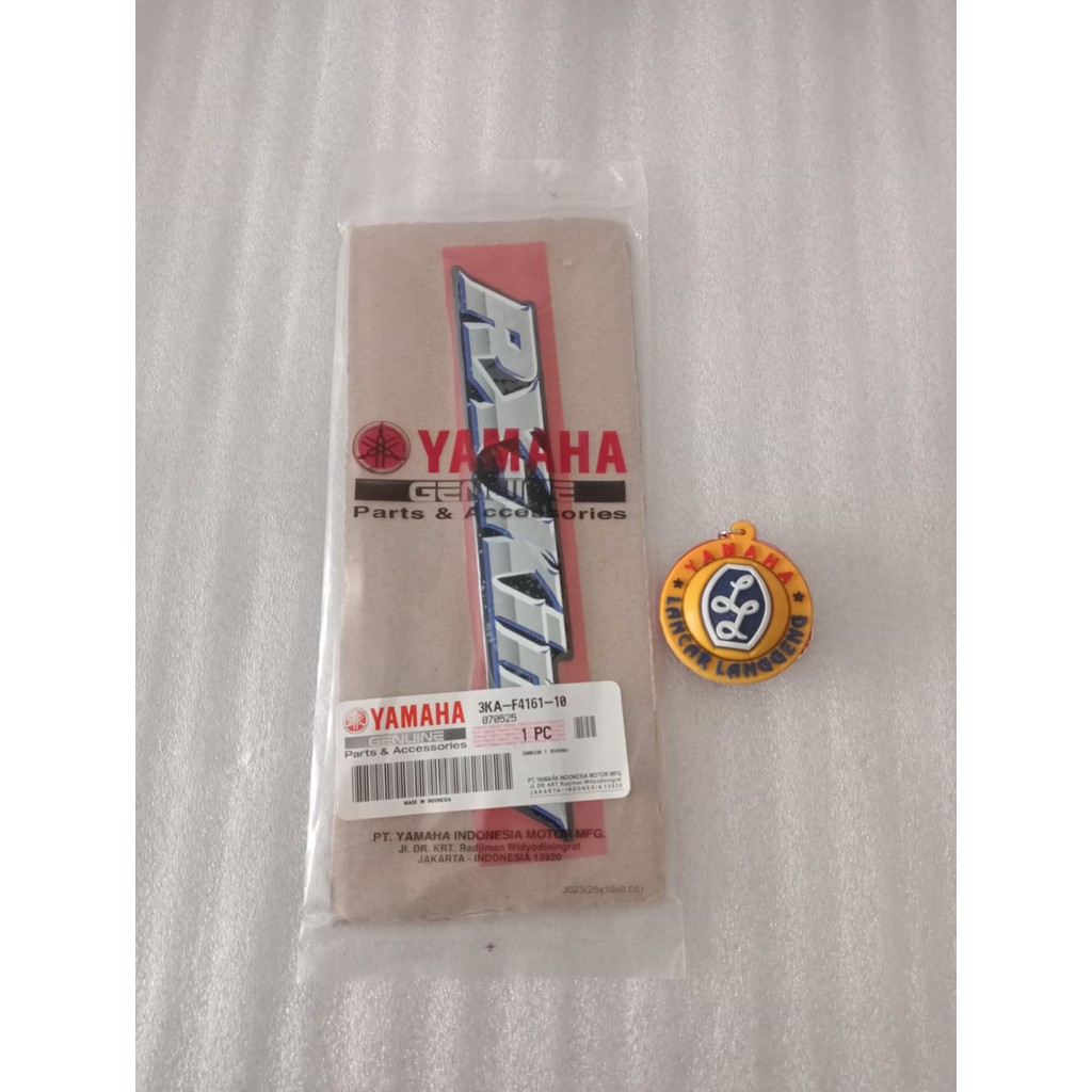 STICKER / LOGO /EMBLEM TEPONG SAMPING / BOX ACCU/ AKI YAMAHA RX KING RXK 135 ORIGINAL YGP 3KA