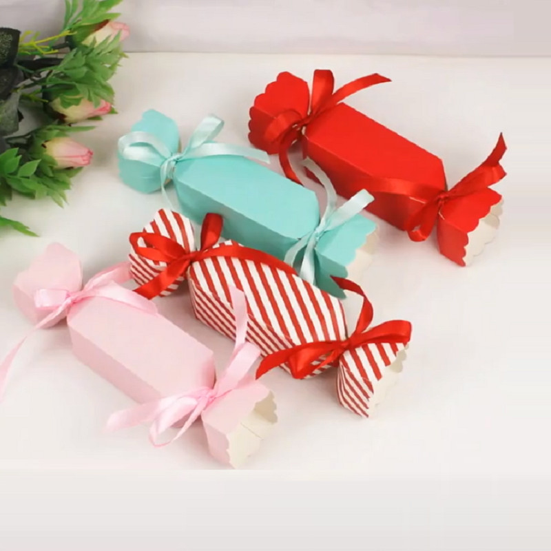 

20pcs Wedding Favor Candy Box Bag Sweet Candy Boxes Baby Shower Treat Kids Birthday Christmas Cracker Box Decor Party Supplies