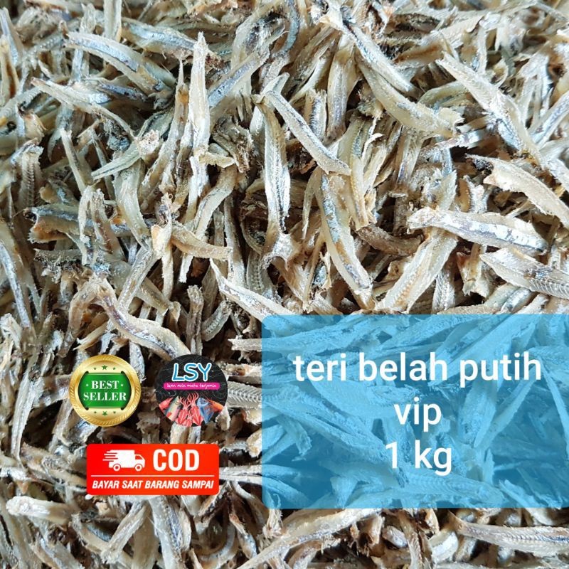 

ikan asin teri belah putih / jengki belah 1000gram / 1 kg