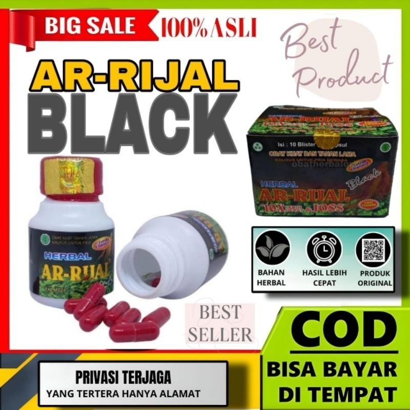 dragonliving - TOP 1 KAPSUL AR RIJAL  BLACK ASLI 100% ORIGINAL ISI 10 KAPSUL COD/PRIVASI AMAN