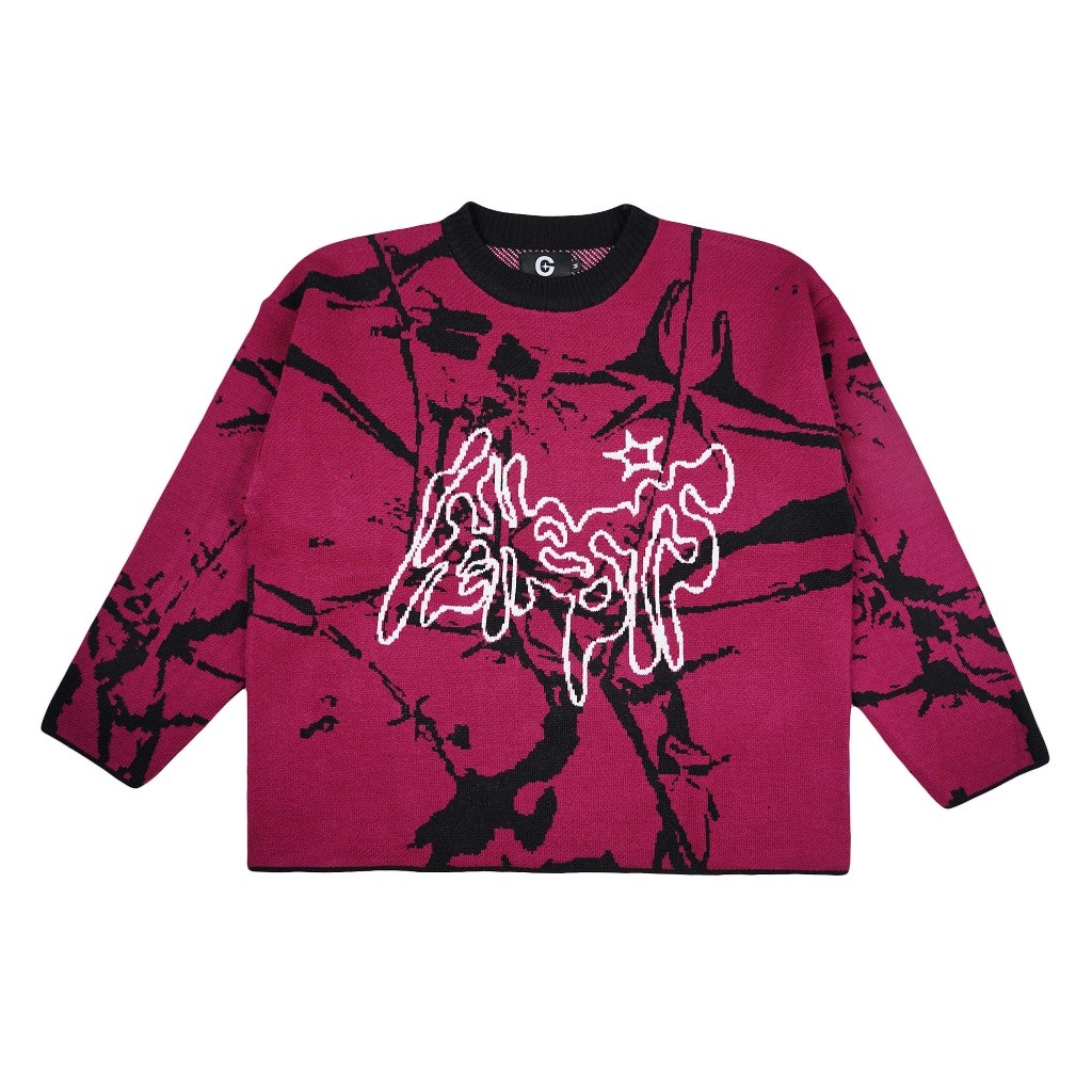 Genesis Conspiracy - Knitwear Boxy Oversized Blaze - Knitwear Cardigan - Sweater Rajut Boxy