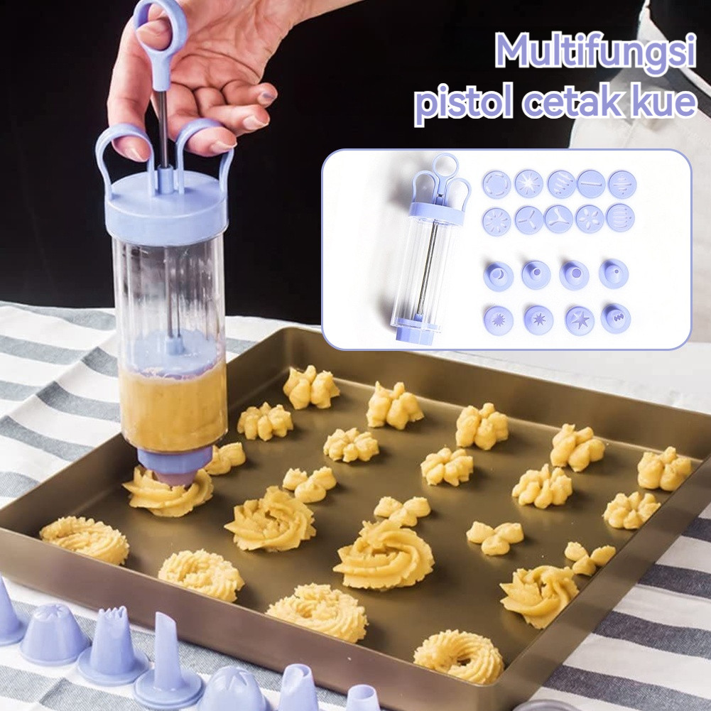 Alat Hias Kue Cetakan Kue Kering Biskuit Krim Motif Bunga untuk Dekorasi Cake