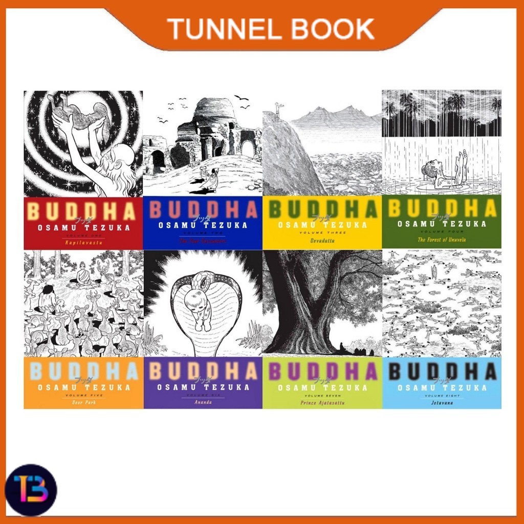 Komik Buddha, 8 Books series (Engllish) - TunnelBook