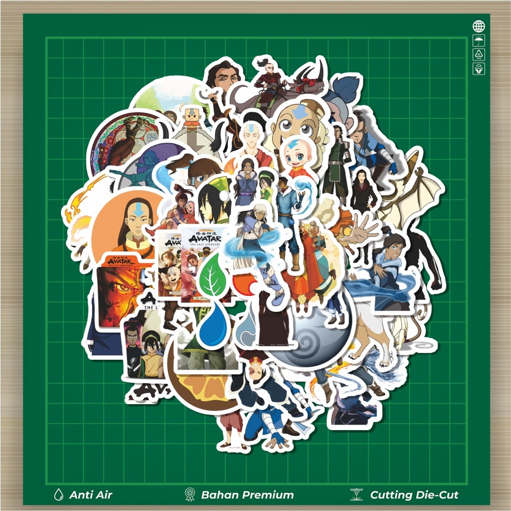 

HOT 50 PCS STIKER Stiker Nickelodeon Series Avatar Bender Character Mix 4 Stiker Fashion Cars Decal Dingin Kartu Album Custom Vinyl Anti Air- Sticker Aesthetic Buku Journal Koper Casing HP Tablet Laptop Helm Motor Botol Minum