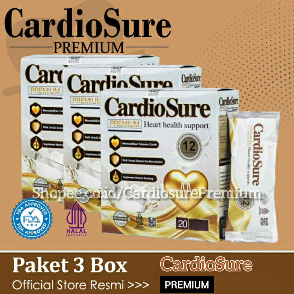 

CardioSure Premium Official Store ® Paket Pay Day 3 Box Susu Hipertensi Kolestrol Asam Urat Jantung