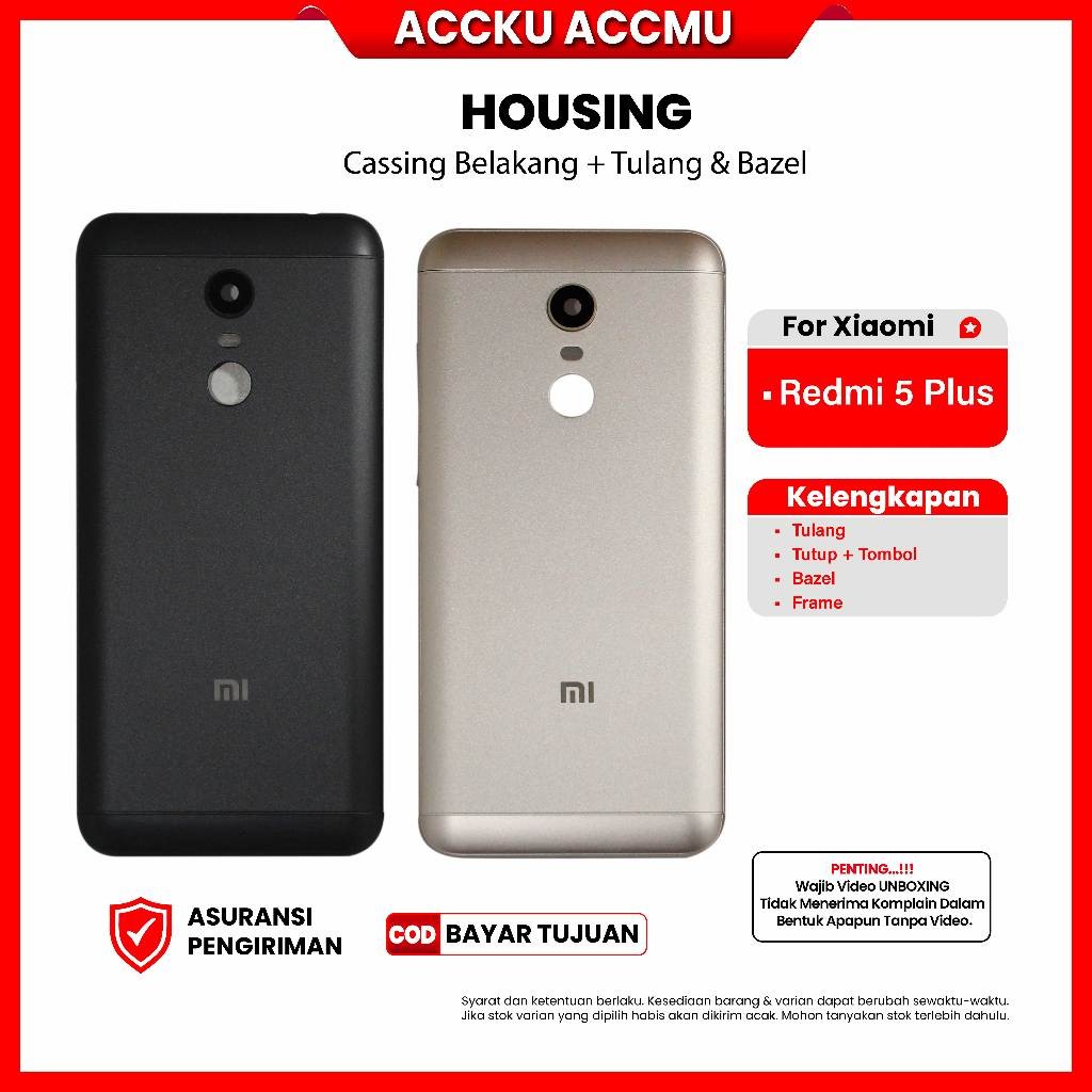 Update Kesing Redmi 5+ Housing Xiaomi Redmi 5 plus Kesing Xiaomi Redmi 5+