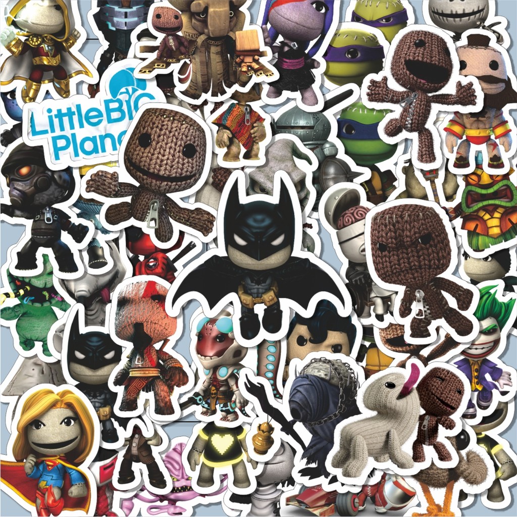 

100PCS Lucu Game Series Little Big Planet Character Mix 1 Stiker Aesthetic Stiker Anti Air Stikers Berperekat Waterproof sticker decal buat Motor Helm Buku Journal Koper Casing HP Laptop Botol Minum Hadiah anak