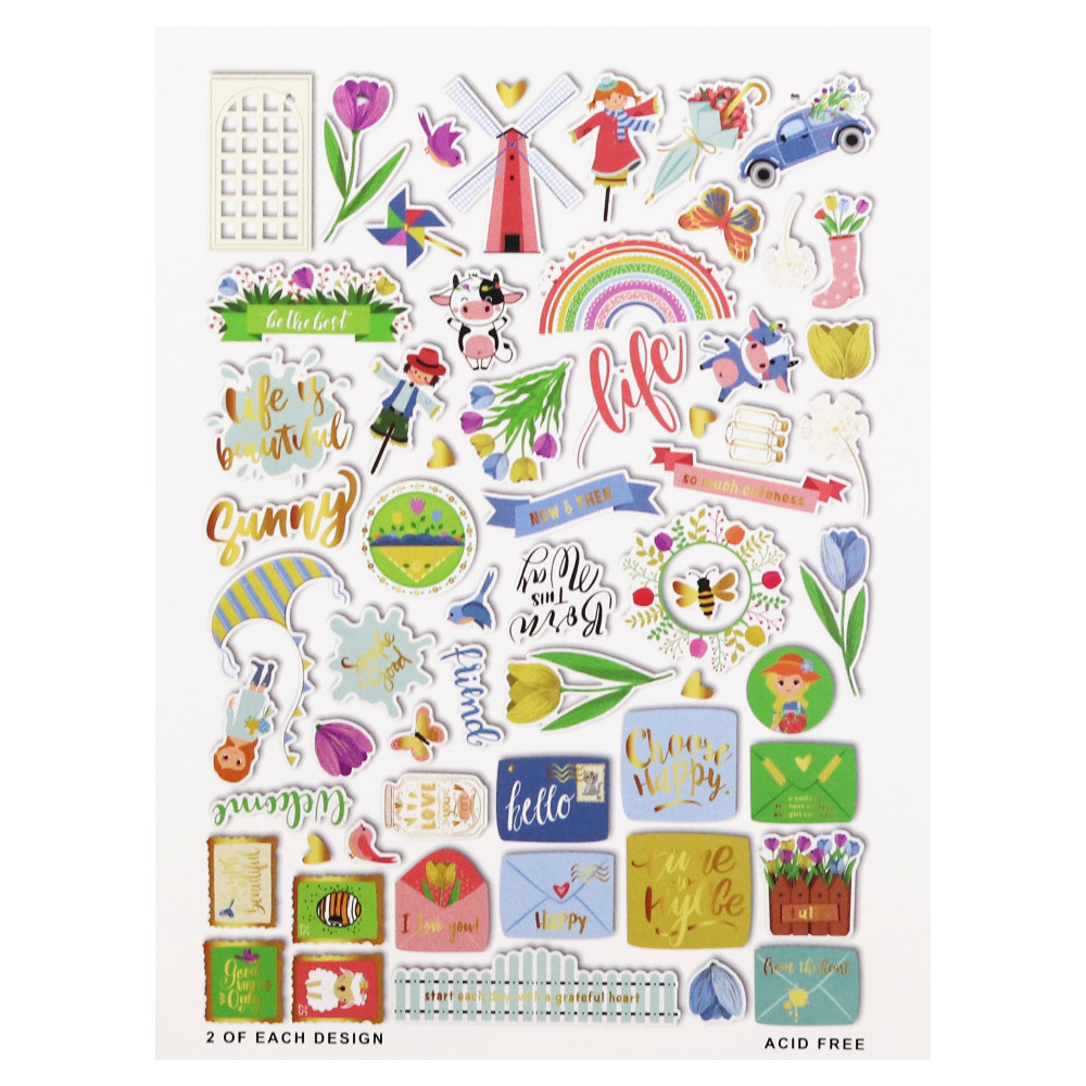 

The Creative Path Ephemera Shapes Embellishments Foil Design Scrapbooking Cardmaking Journal Decoration 122pcs Paper Diecuts