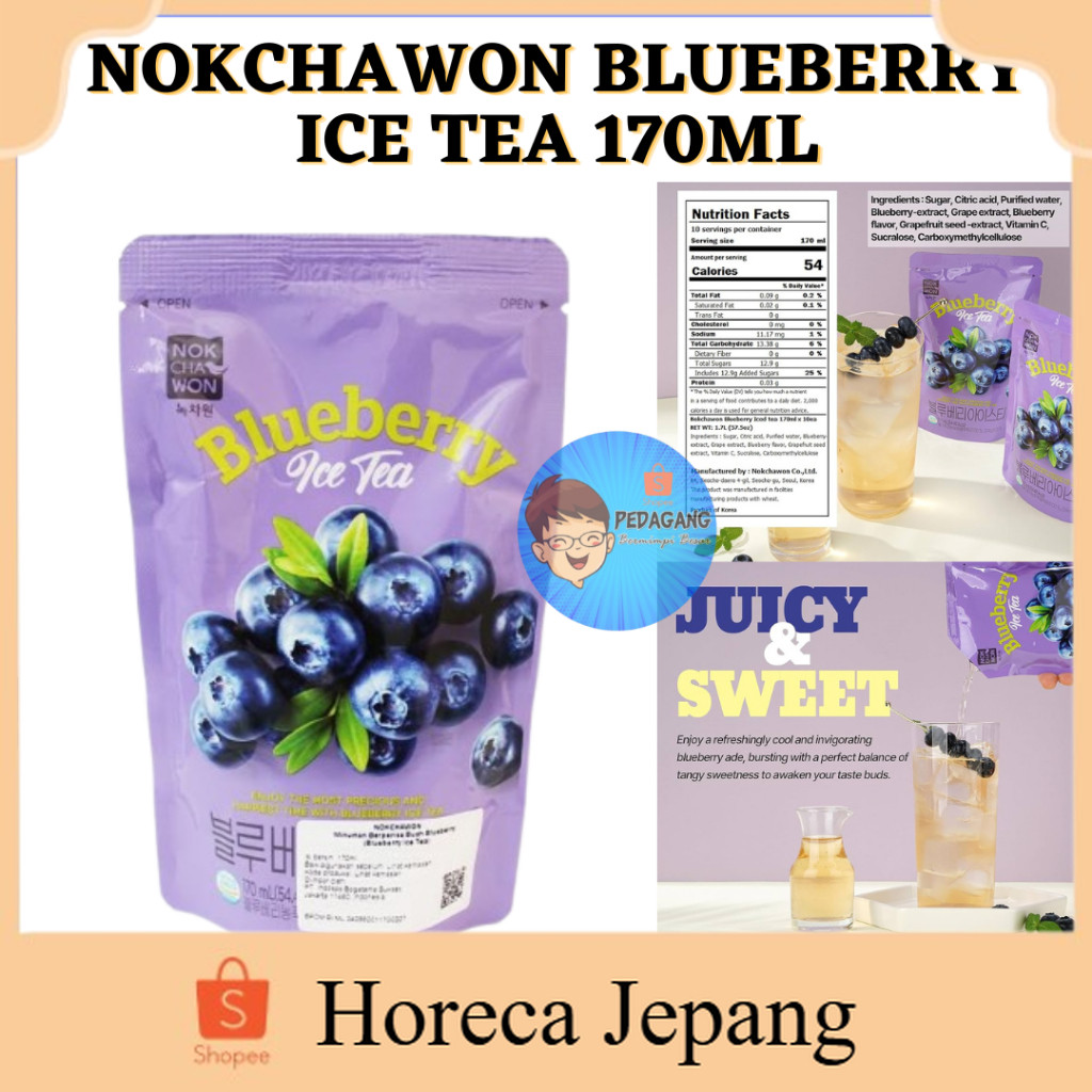 

NokChawon Blueberry Ice Tea 170ml/ NOKCHAWON BLUEBERRY ICE TEA 170ML/ Ice Tea Blueberry