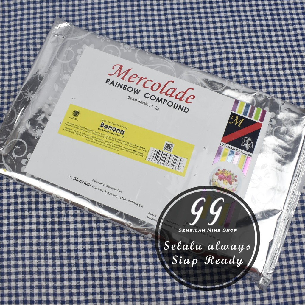 

Mercolade BANANA Rainbow Compound 1 KG Warna Kuning Rasa Pisang