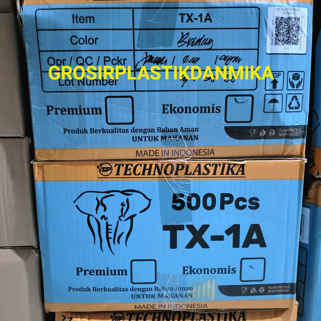 [ GRAB / CARGO ] MIKA KUE TX1A 20x20 / MIKA KEMASAN KUE TX1A ISI 500 PCS