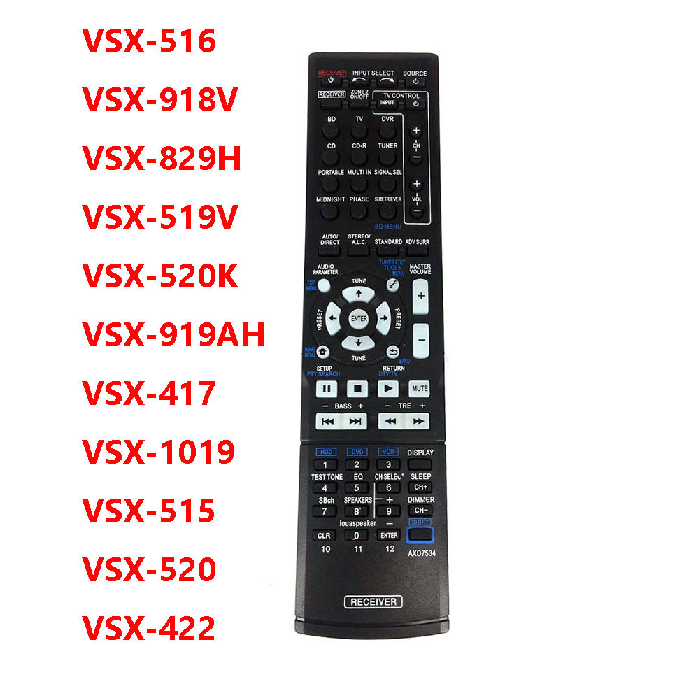 Remote control for pioneer AV Receiver Home Theater AXD7534 AXD7568 VSX-516 VSX-918V VSX-829H VSX-51