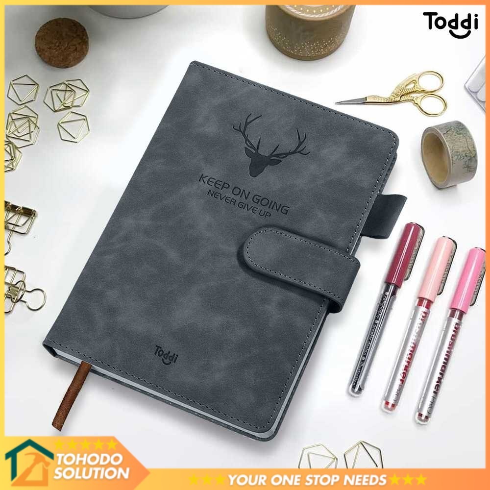

Toddi Buku Jurnal Hardcover Notebook Diary 68GSM 360 Halaman Grid - TL5