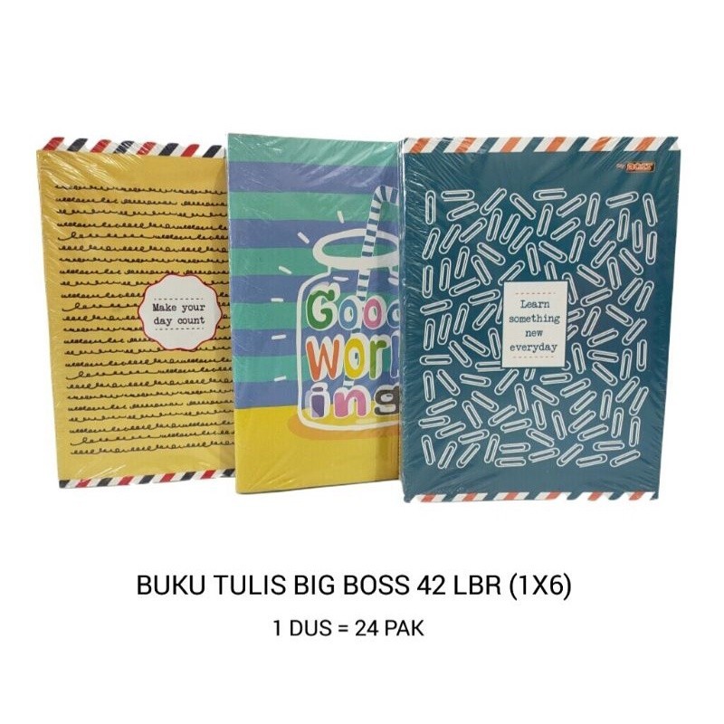 

ATKJAYA - Buku Tulis Big Boss 42 Lembar/Buku Tulis 42 Lembar