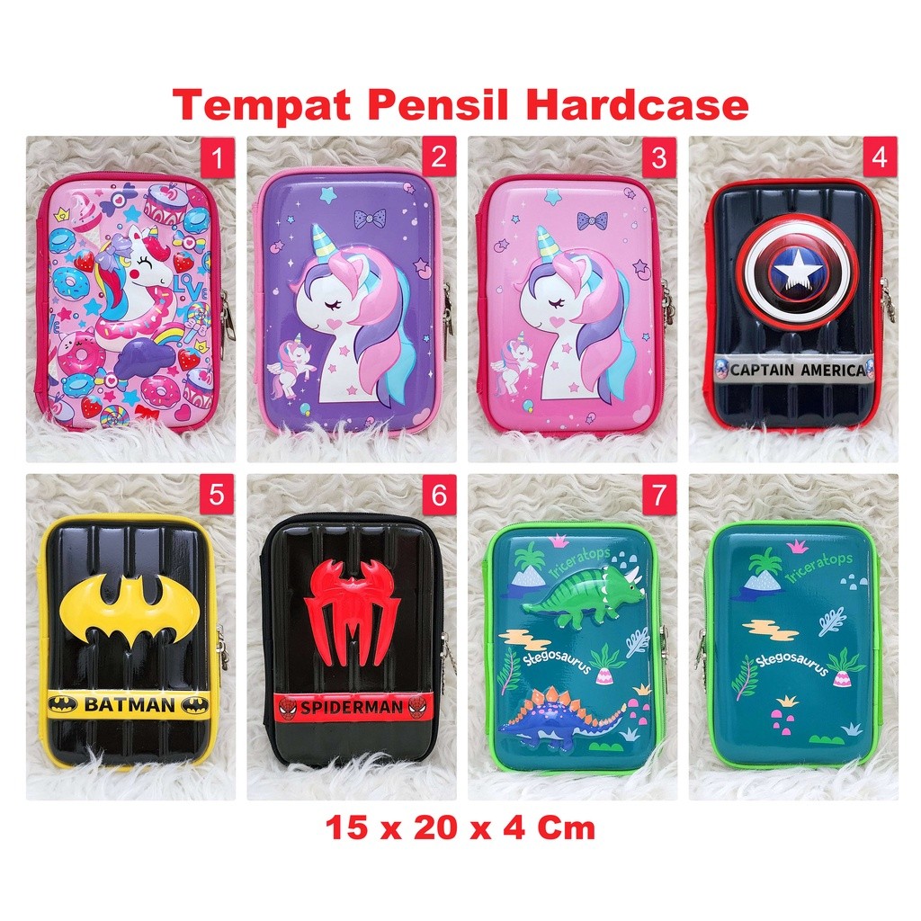 

COD Hardcase Boxes Kotak Tempat Pensil Karakter Anak Import