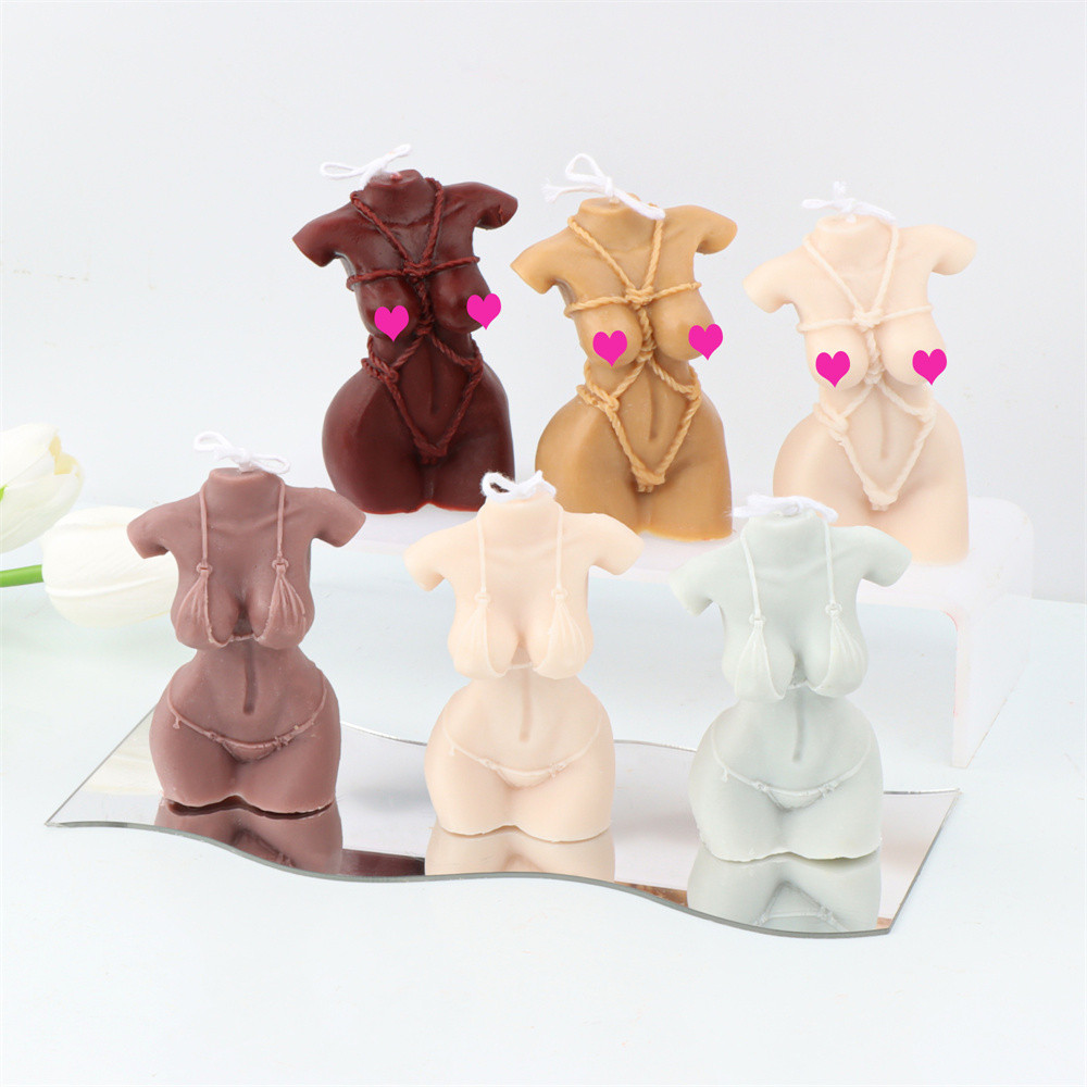 

3D Female Body Silicone Mold Craft Good Figure Scented Candle Plaster Chocolate Resin Making Tool for Home Decoration