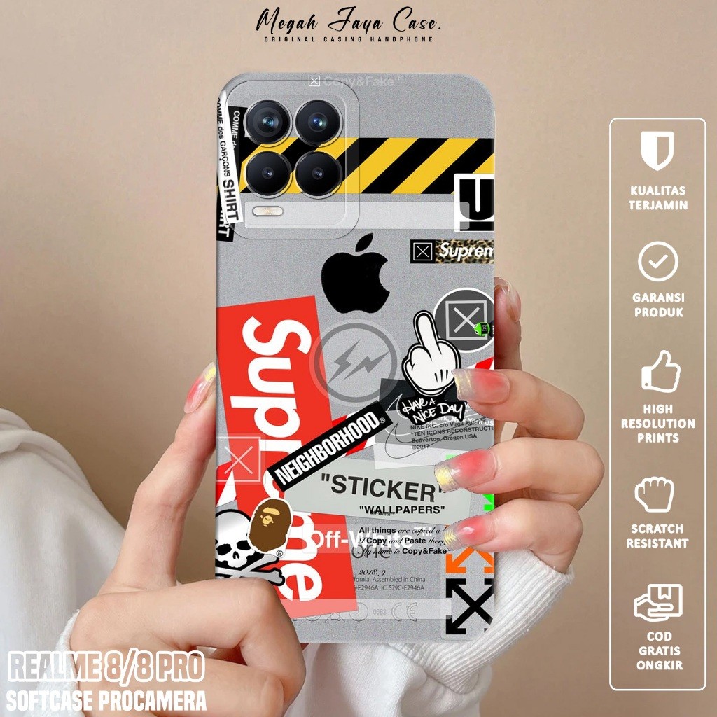 Softcase Hp REALME 8 / REALME 8 PRO - Case Hp REALME 8 / REALME 8 PRO Motif BA - Silikon Hp REALME 8