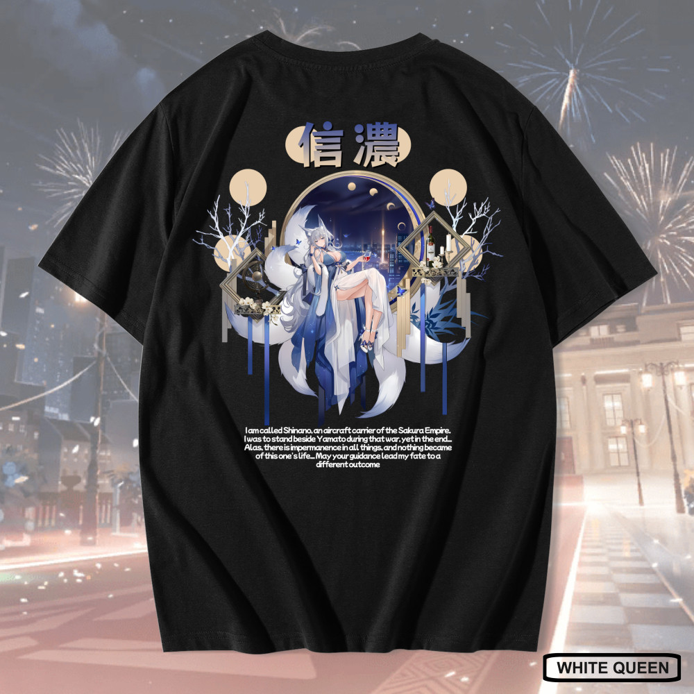 WHITE QUEEN - KAOS SHINANO AZUR LANE -  KAOS DISTRO PRIA & WANITA ANIME & GAME DESIGN SHINANO: DREAM