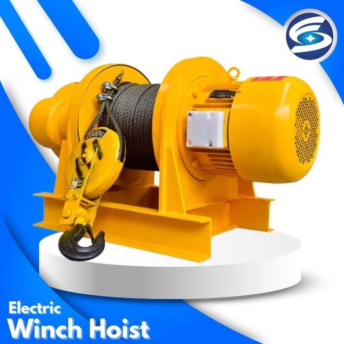 DK Electric Winch Hoist 1 - 5 Ton / Katrol Elektrik 100 Meter - 1 TON