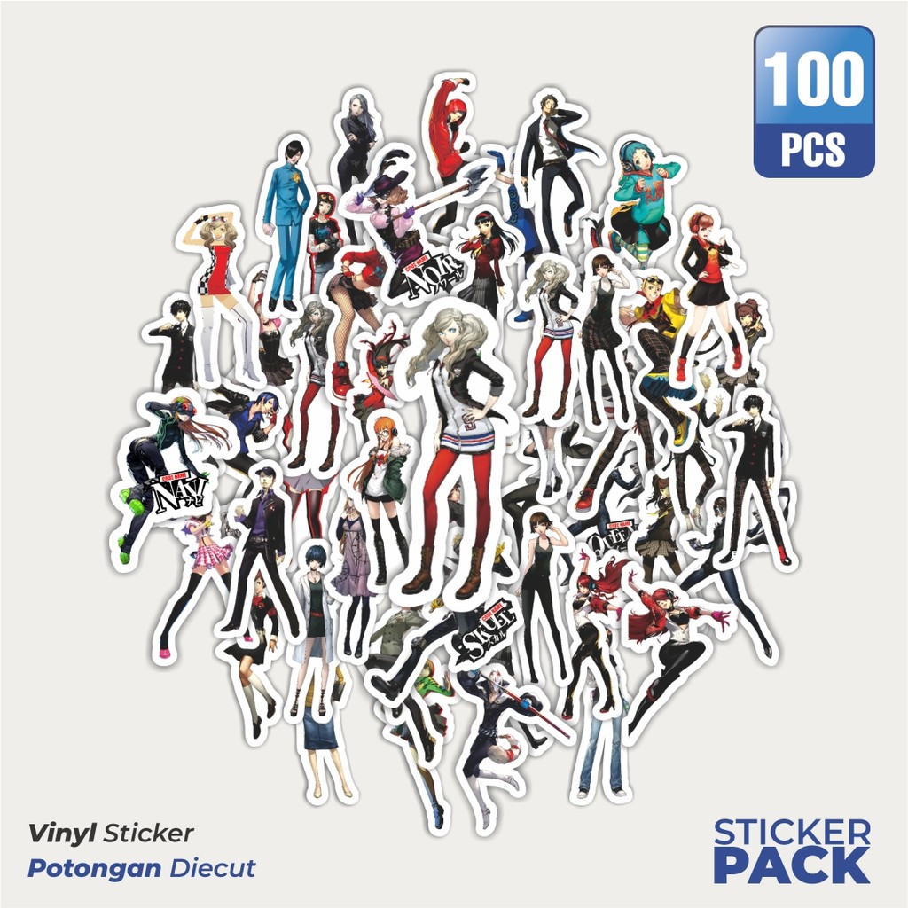 

Super Hemat! 100 PCS Stiker Video Game Series Person A5 V1 Waterproof Aesthetic- Untuk Laptop, Motor, dan Helm - Paper Stationery Pack