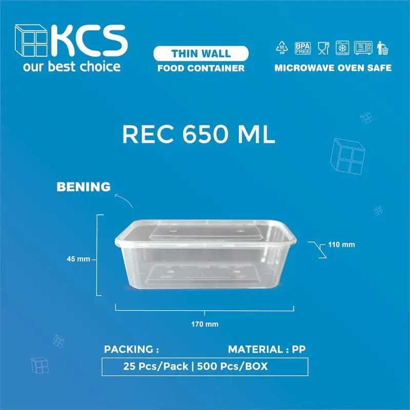 THINWALL KCS REC 650 ML (ISI 500 PCS/DUS)