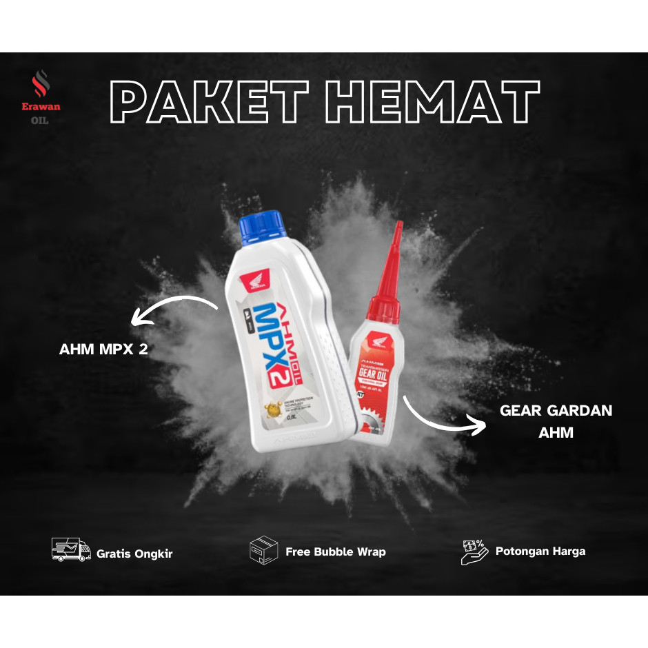 PAKET AHM OIL MPX2 MATIC 10w 30 SL Oli ASLI Mesin MPX 2 OLI MPX 2 OLI MOTOR MATIC HONDA VARIO BEAT S