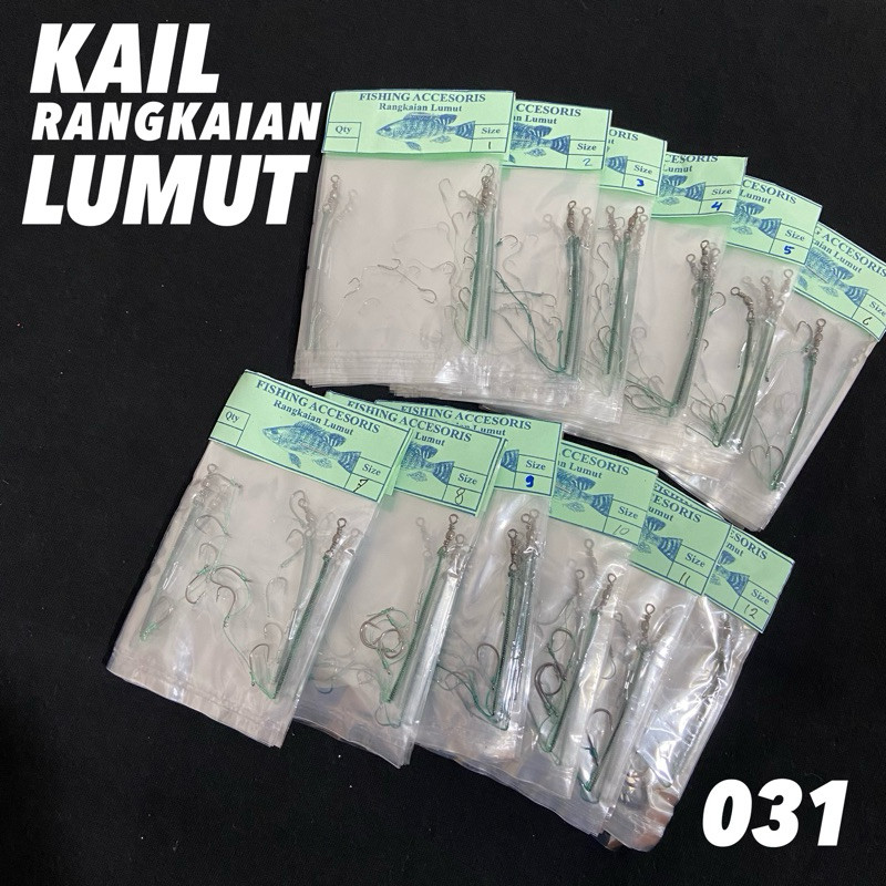 Rangkaian Lumut Pancing / Rangkaian Nila 4 Mata Kail 031 Pelampung Pancing Store