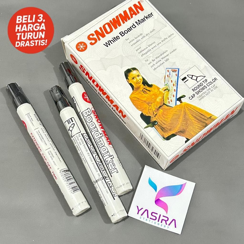 

ECER Spidol Boardmarker Papan Tulis Putih Snowman