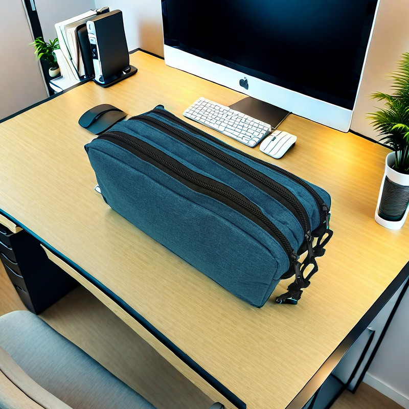 

Pencil Case Pencil Box Large Capacity Pencil Pouch Handheld Pen Bag Various Colour Three Compartment for kid boy girl