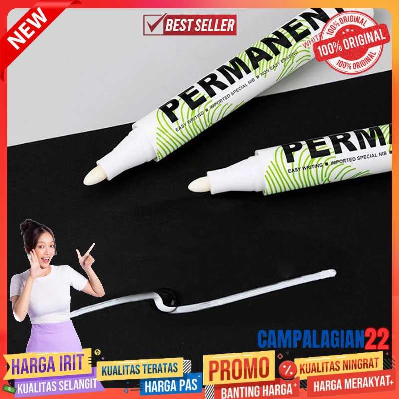 

WHITE MARKER Spidol Ban Permanen Oil Based Marker Waterproof 2mm - SNE-828