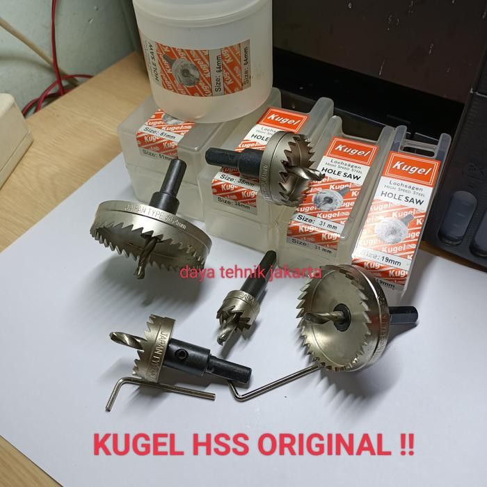 kugel hole saw hss 44 mm - mata bor besi kugel - KUGEL HSS ORIGINAL Gptk
