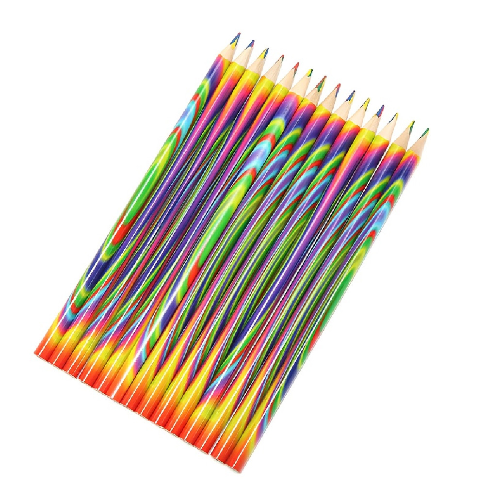 

6/12 Pcs/Set Wooden Colored Pencils,Vibrant Colors for Drawing & Writing, Smooth Sketching, Art Supplies Easy to Sharpen ﻿