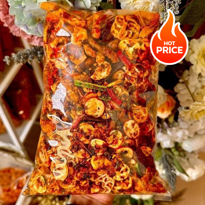 

500gr Seblak Kerupuk Kering Campur/Mix Kerupuk Jengkol/Beton/Pedo/Basreng/Sebring Kerupuk Bawang