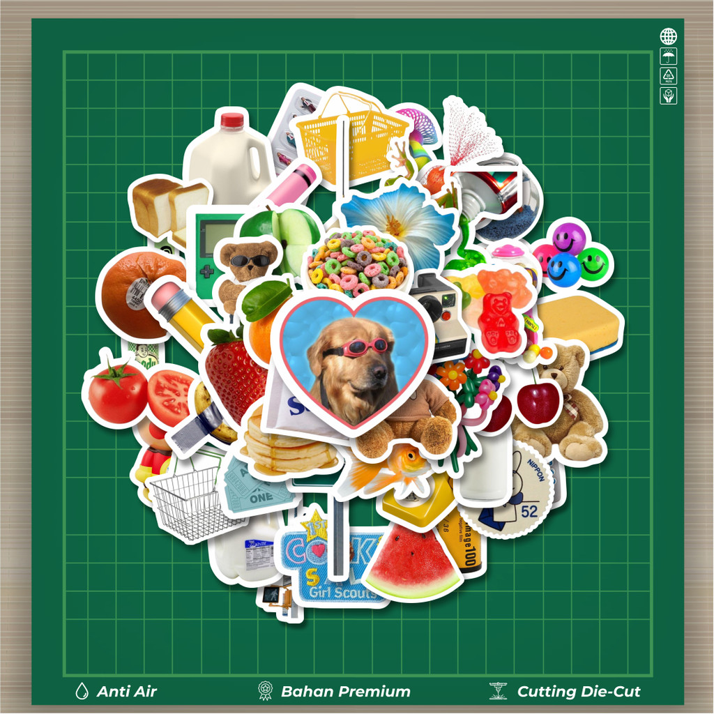 

HOT 50 PCS STIKER Stiker Colorful Retro Aesthetic Mix 2 Stiker Fashion Cars Decal Dingin Kartu Album Custom Vinyl Anti Air- Sticker Aesthetic Buku Journal Koper Casing HP Tablet Laptop Helm Motor Botol Minum