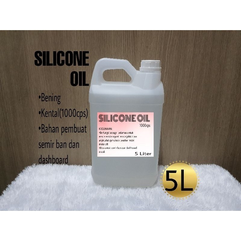 SILICONE OIL 5 LITER / MINYAK SILICON / PELUMAS - 5 LITER