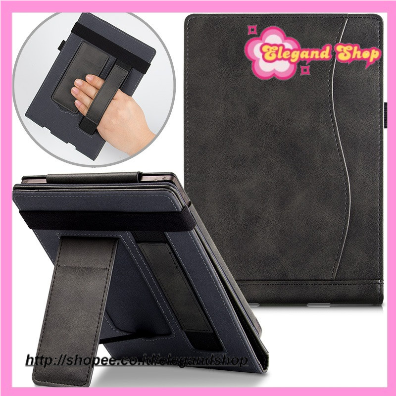

Stand Case for Pocketbook Aqua 2/Touch Lux 3/Basic 3 e-Book,Premium PU Leather Cover for Pocketbook 626/641/625 with Hand Strap