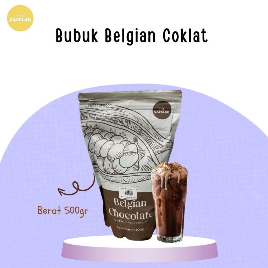

TheCafelab Bubuk Minuman Belgian Coklat 500gr/Powder Belgian Coklat Premium Terlaris/Cafelab
