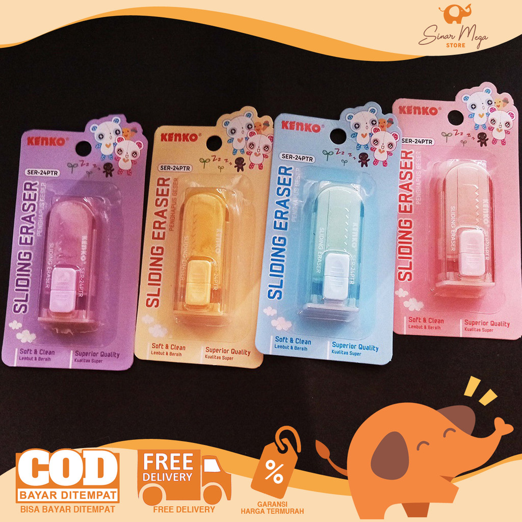 

KENKO Penghapus SER-24PTR Sliding Eraser - Penghapus Geser SATUAN Murah