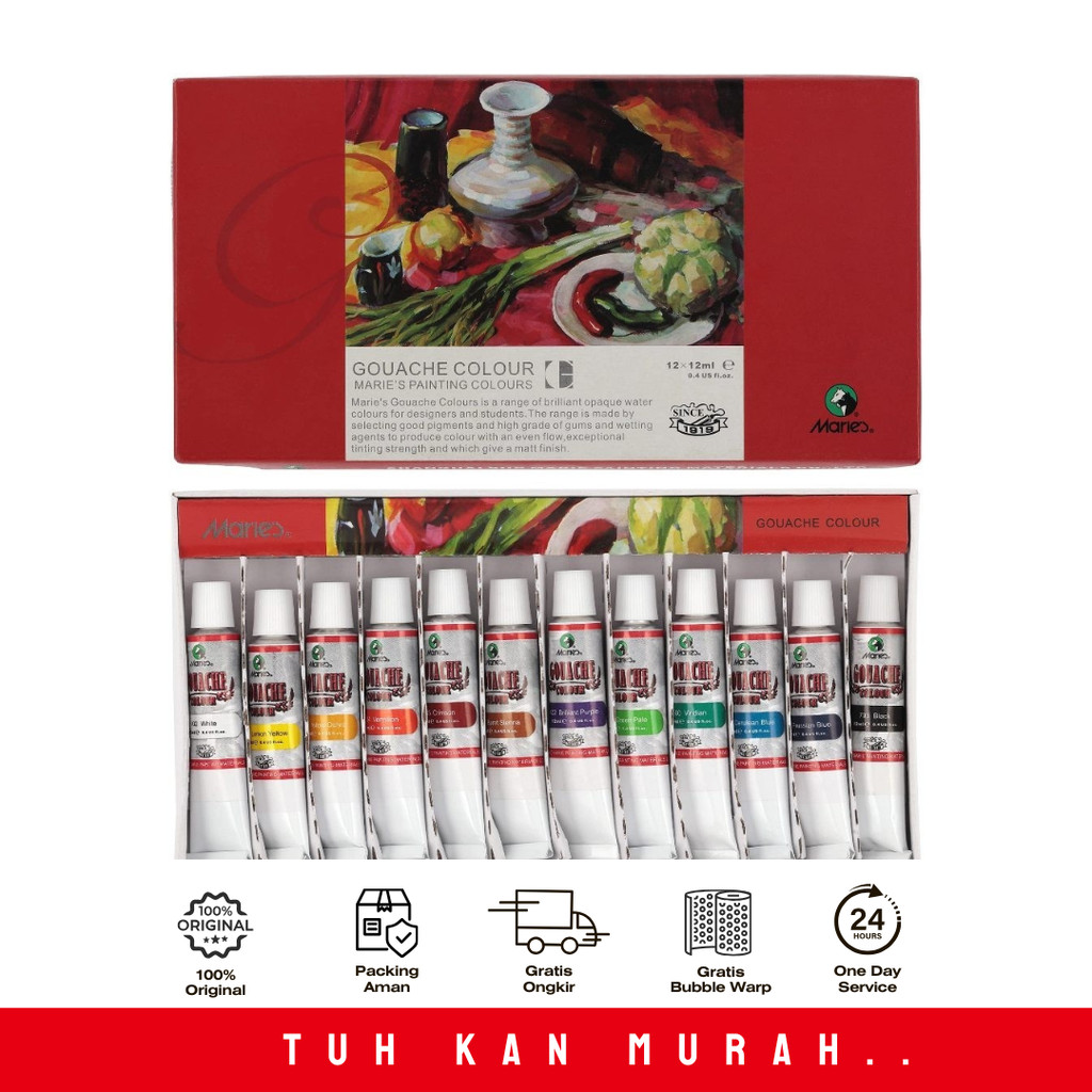

MARIES GOUACHE COLOR 12 W -7312B