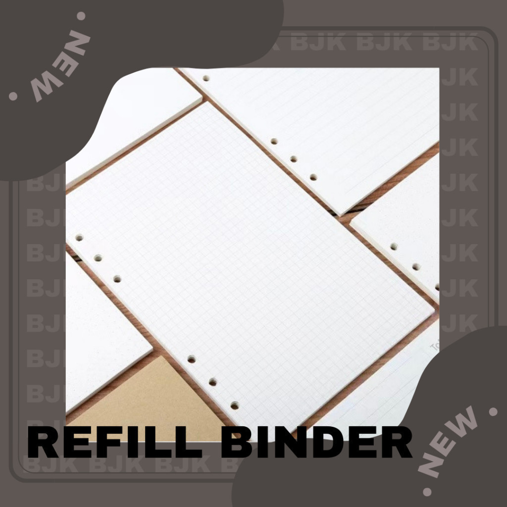 

Refill Binder 6 Rings A5 & A6 100 GSM 45 Lembar - Buku Catatan Sekolah - Notebook Binder - Buku Journal [BUJOYUK]
