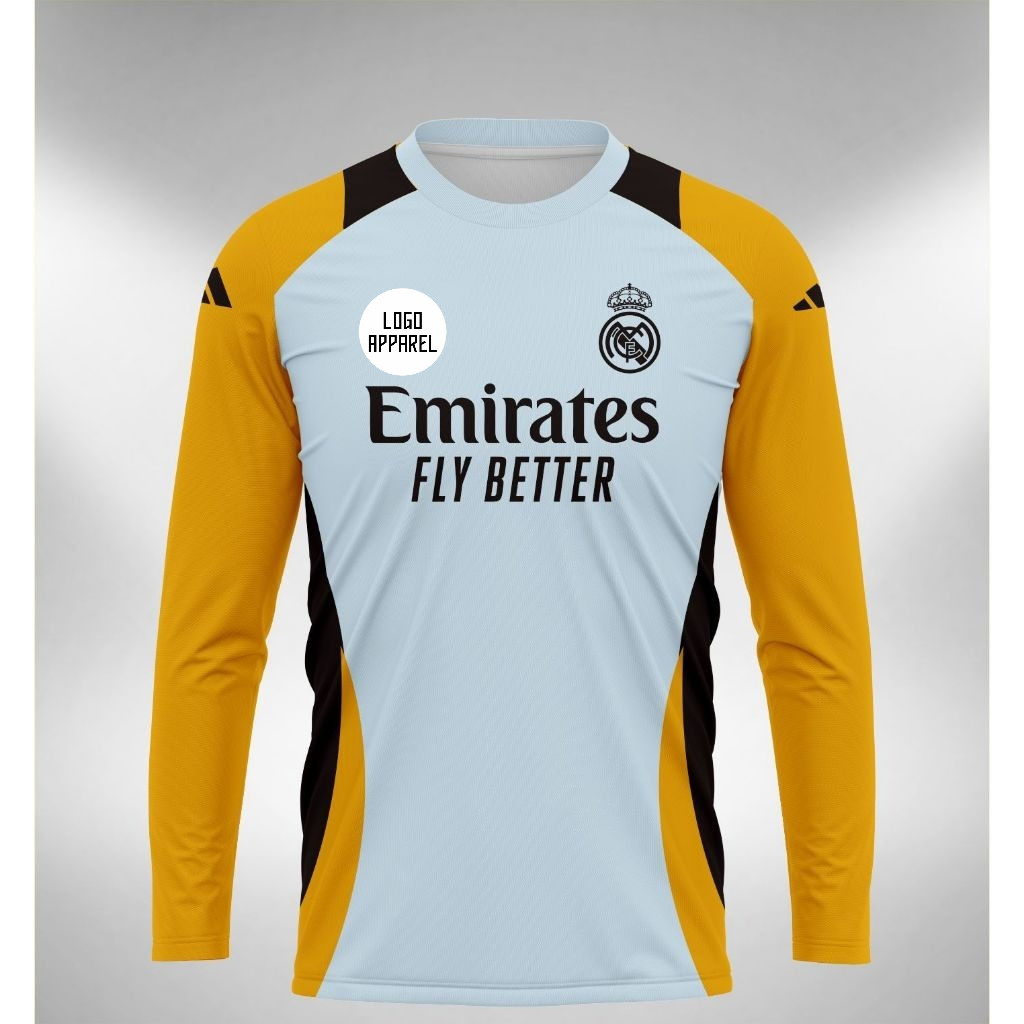 Jersey Madrid Training Lengan Panjang 2024 2025