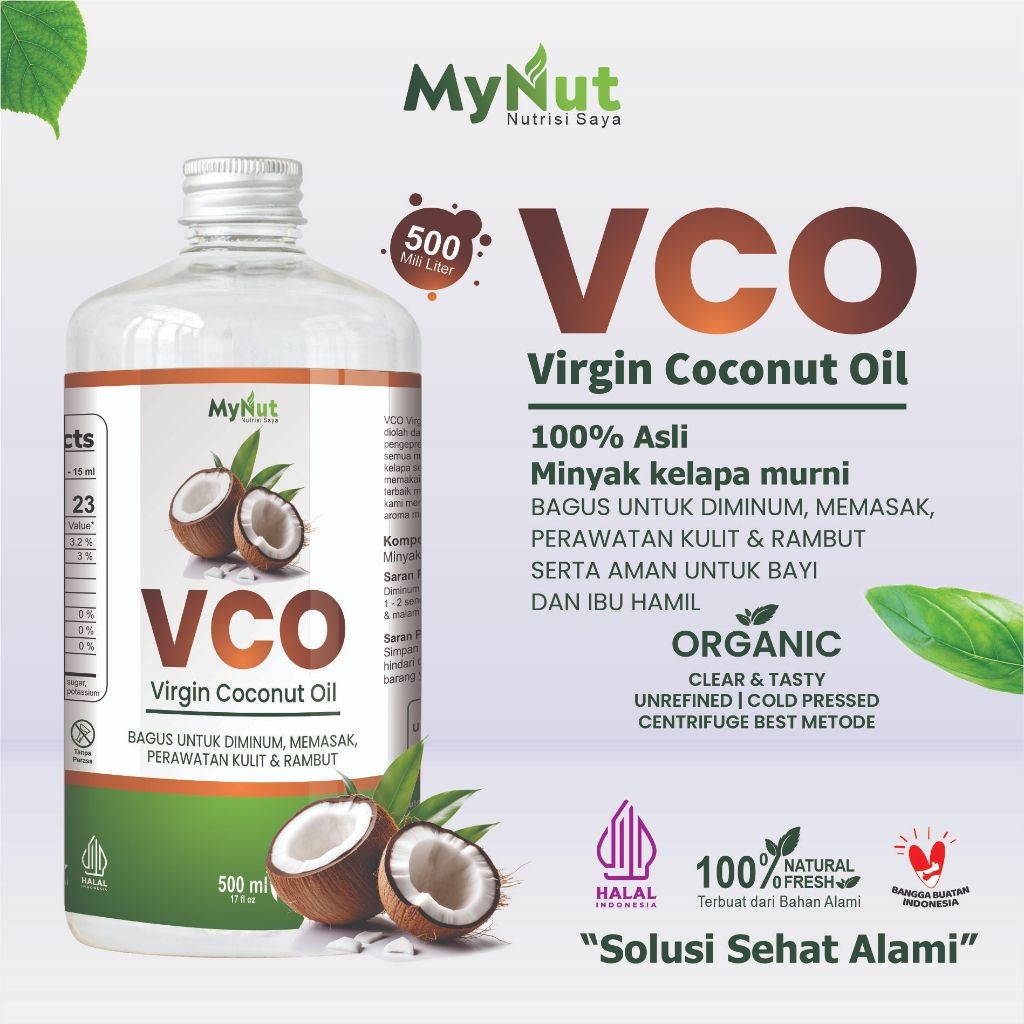 

MYNUT VCO 500 ML VIRGIN COCONUT OIL 100% ORIGINAL