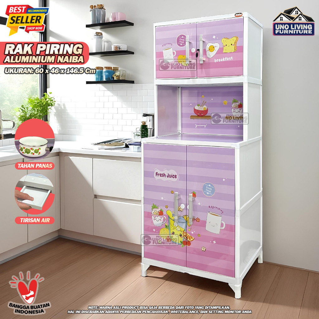 Rak Piring Aluminium Rak Piring Minimalis Rak Piring Naiba Kawaii Dish Rack Lemari Piring Minimalis