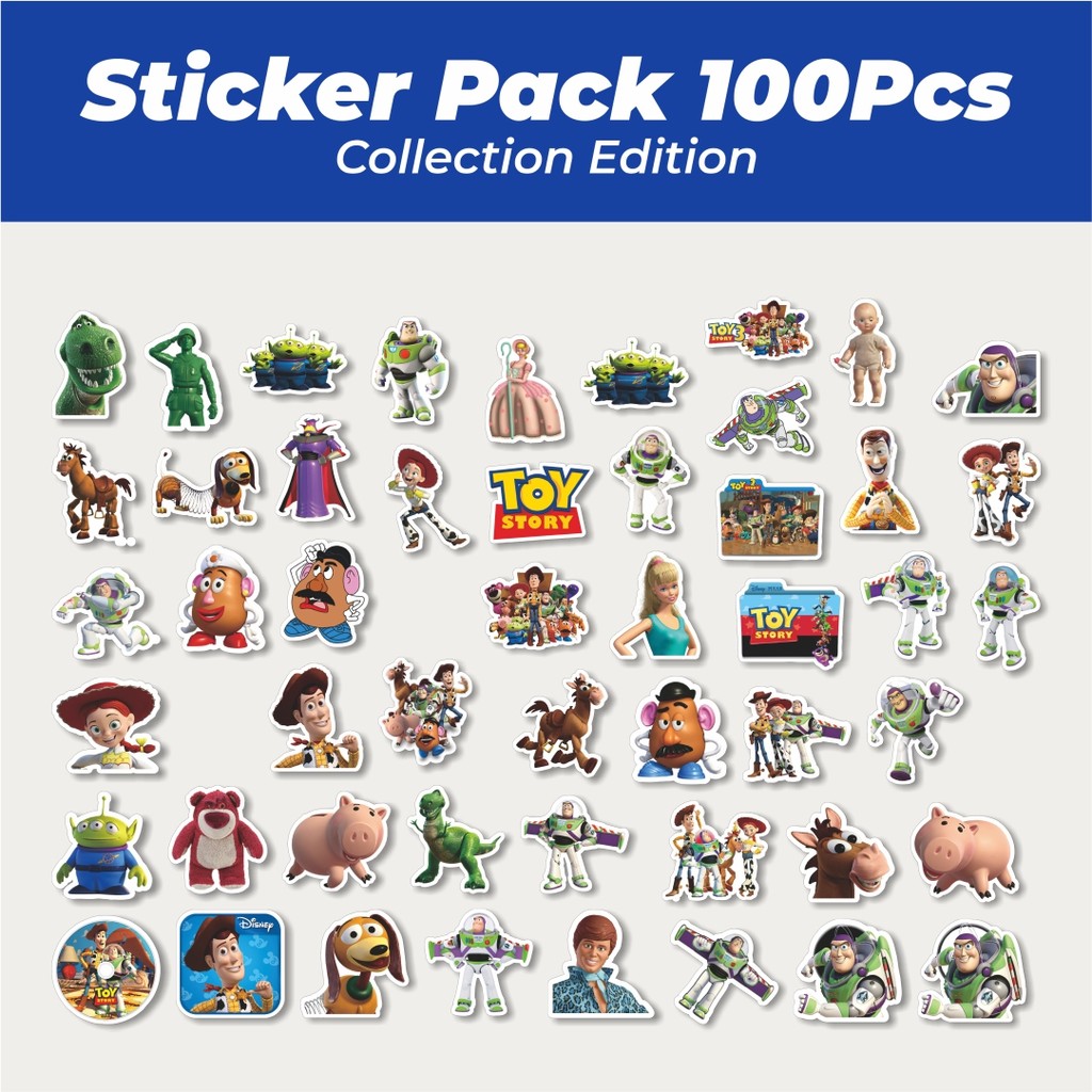

Hot Stiker Disney Series Toy Story Character Mix Lucu Anti Air Stikers Berperekat Waterproof Sticker Decal Buat Motor Helm Buku Journal Koper Casing HP Laptop Botol Minum