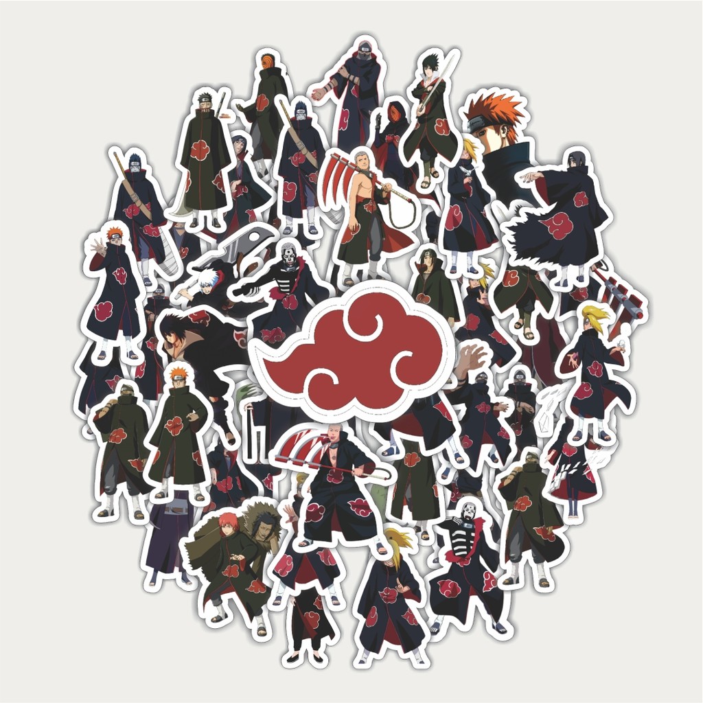 

Sticker Pack Stiker Anime Series Naruto Character Akatsuki | Sticker TUMBLR | Stiker LAPTOP KOPER HELM