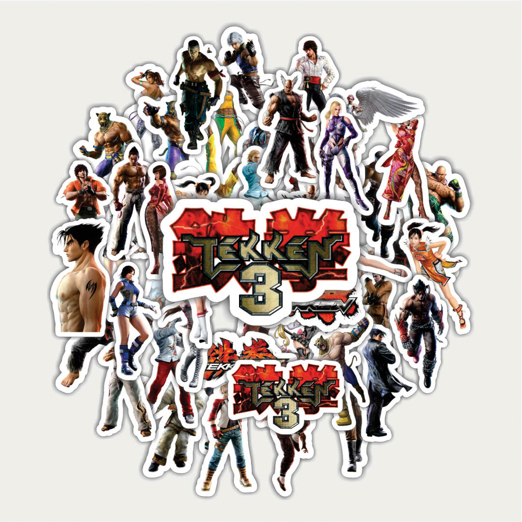 

Sticker Pack Stiker Game Series Tekken Character Mix 3 | Sticker TUMBLR | Stiker LAPTOP KOPER HELM